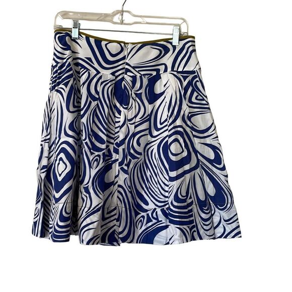 CAbi Blu & White Lombard Skirt, Style 470. - 4 - Picture 2 of 5